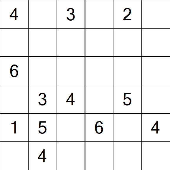Sudoku 6x6 - Medium