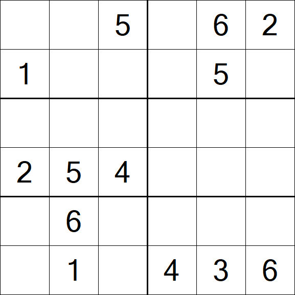 Sudoku 6x6 - Medium