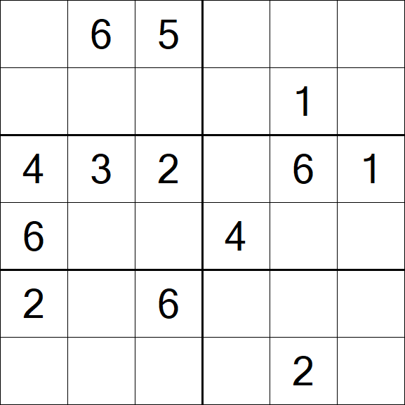 Sudoku 6x6 - Medium