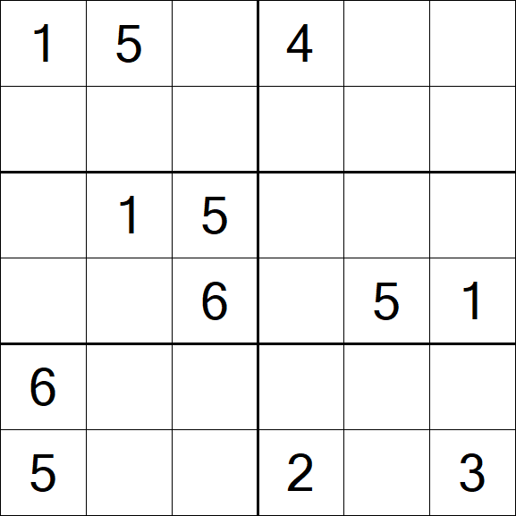 Sudoku 6x6 - Medium