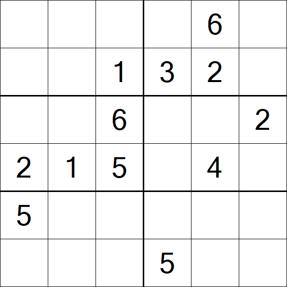 Sudoku 6x6 - Medium