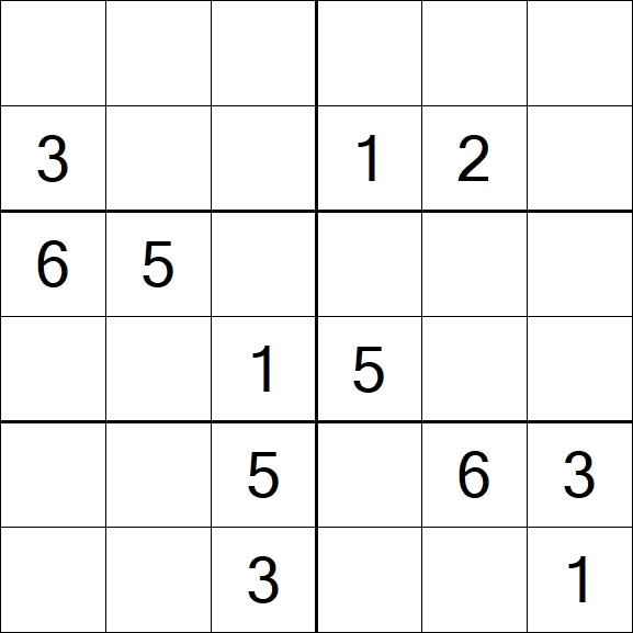 Sudoku 6x6 - Medium