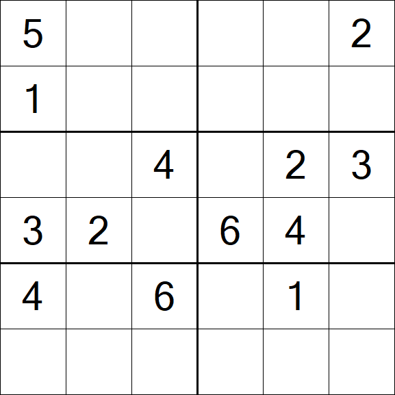 Sudoku 6x6 - Medium