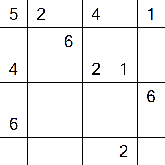 Sudoku 6x6 - Medium