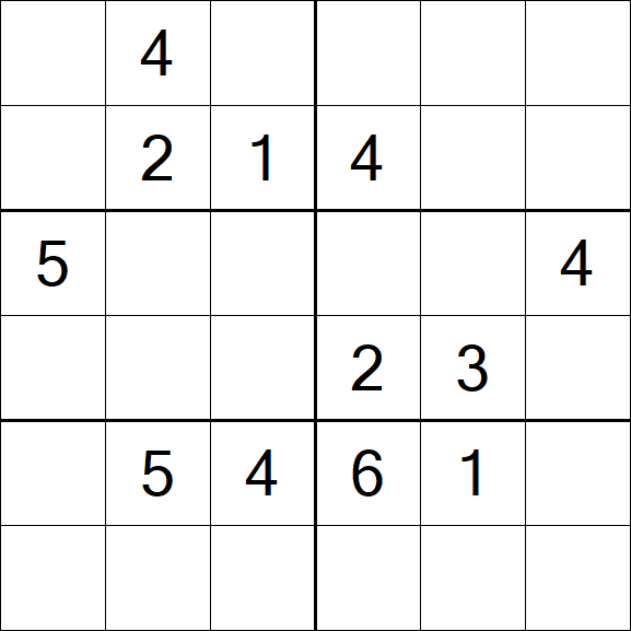 Sudoku 6x6 - Medio