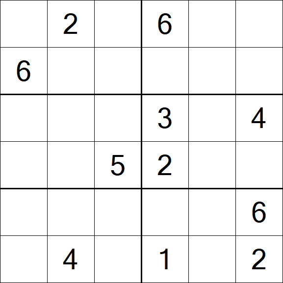 Sudoku 6x6 - Medium