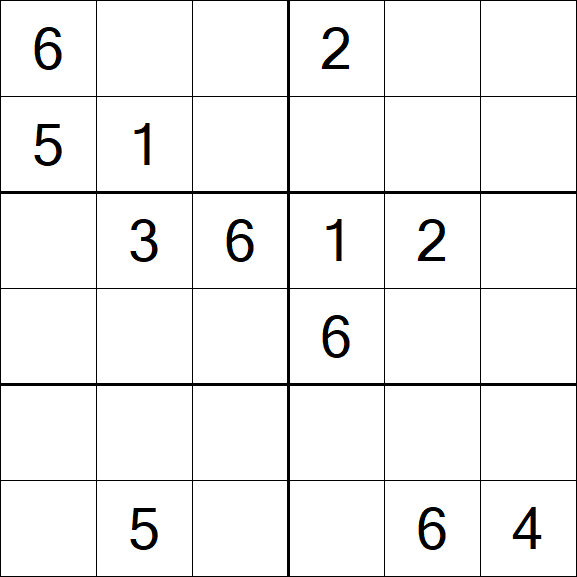 Sudoku 6x6 - Medio