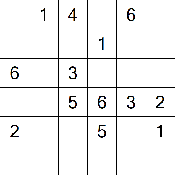 Sudoku 6x6 - Mittel