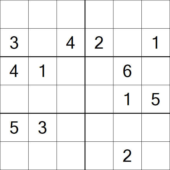 Sudoku 6x6 - Medio