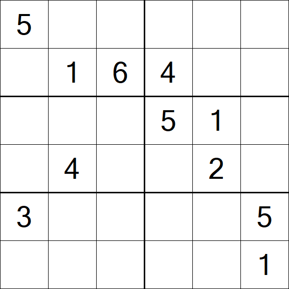 Sudoku 6x6 - Mittel