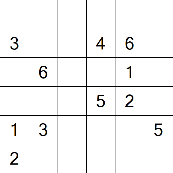 Sudoku 6x6 - Medium