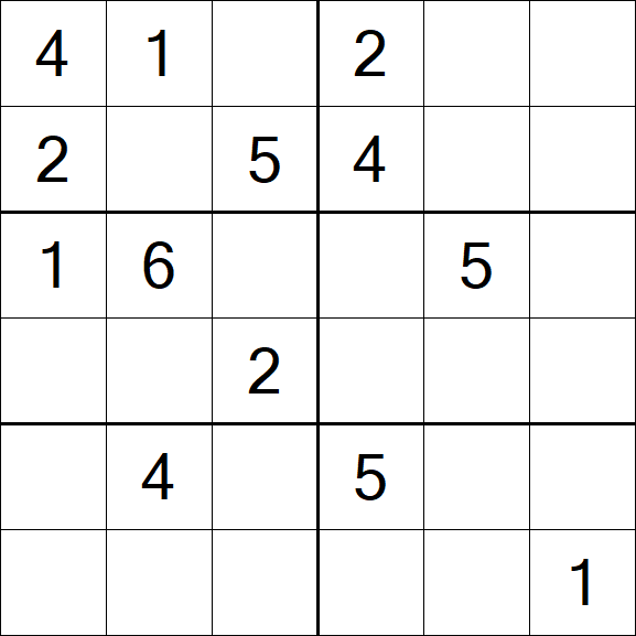 Sudoku 6x6 - Medium