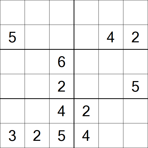 Sudoku 6x6 - Mittel