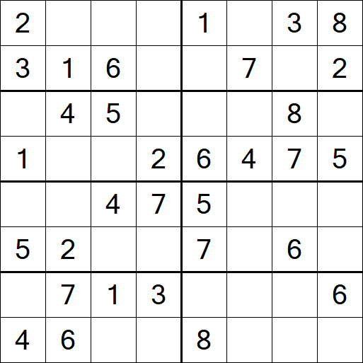 Sudoku 8x8 - Easy
