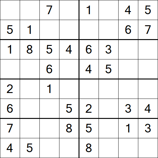 Sudoku 8x8 - Easy