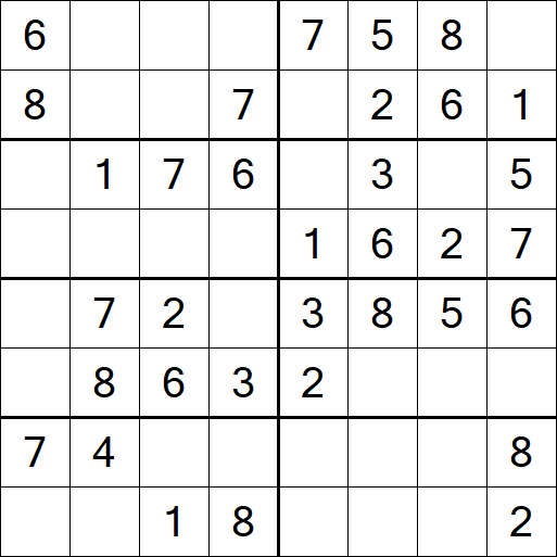 Sudoku 8x8 - Easy