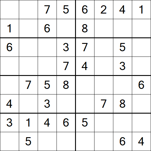 Sudoku 8x8 - Easy