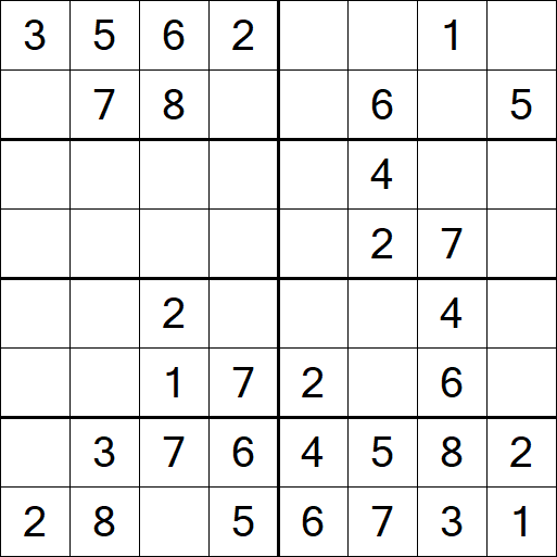 Sudoku 8x8 - Easy