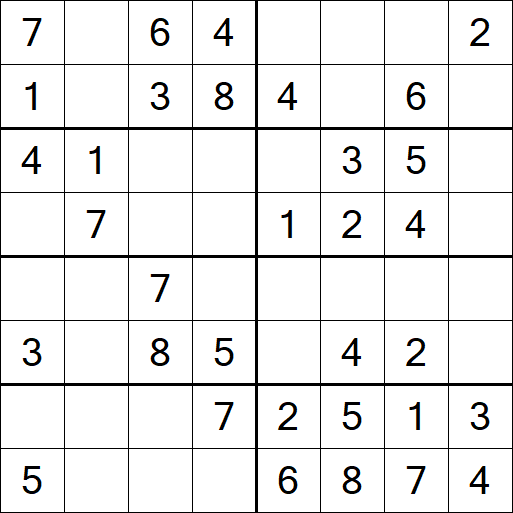 Sudoku 8x8 - Easy