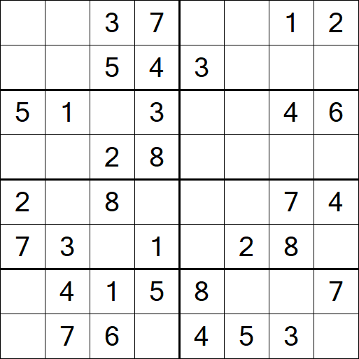 Sudoku 8x8 - Easy
