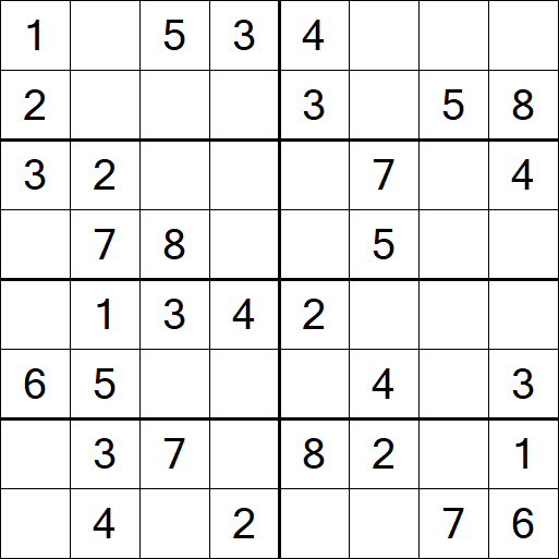 Sudoku 8x8 - Simple