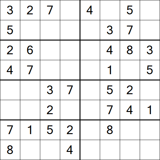 Sudoku 8x8 - Simple