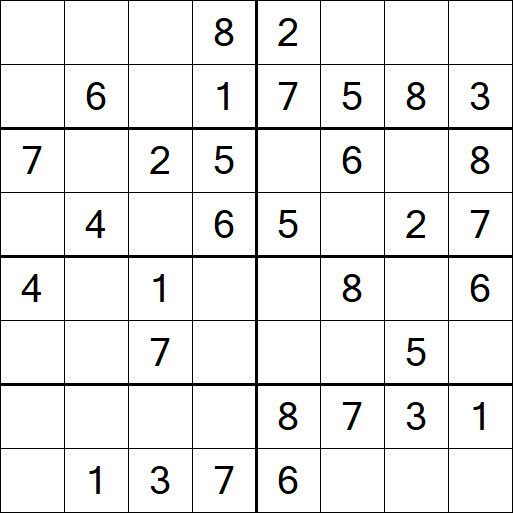 Sudoku 8x8 - Easy