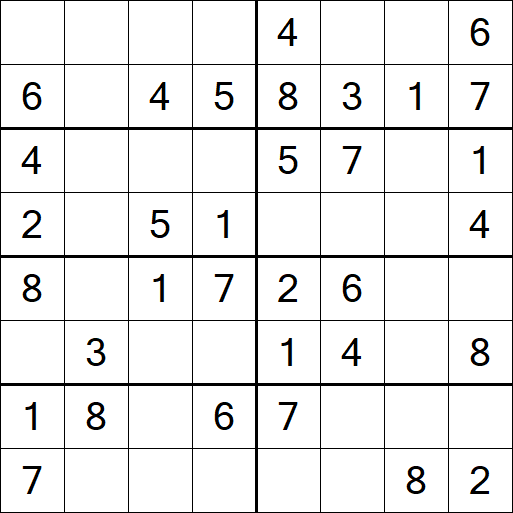 Sudoku 8x8 - Easy