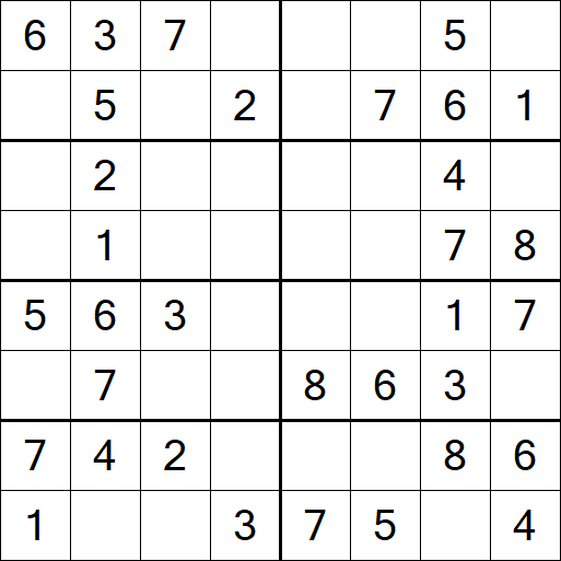 Sudoku 8x8 - Easy