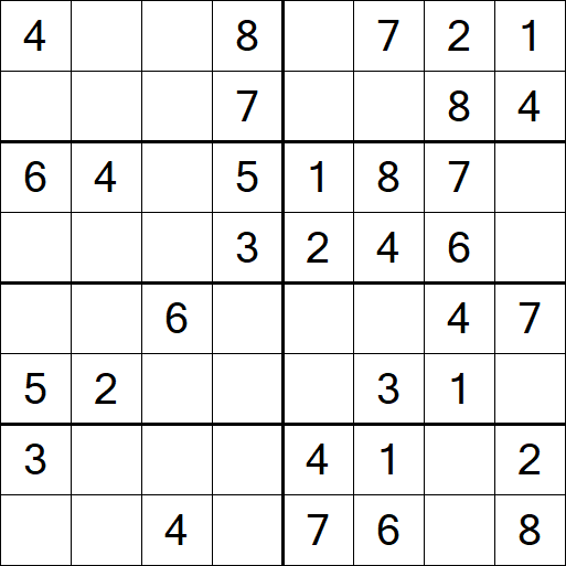 Sudoku 8x8 - Easy
