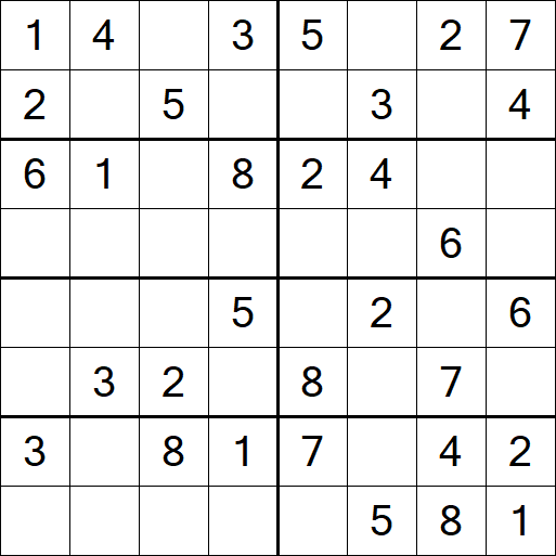 Sudoku 8x8 - Easy