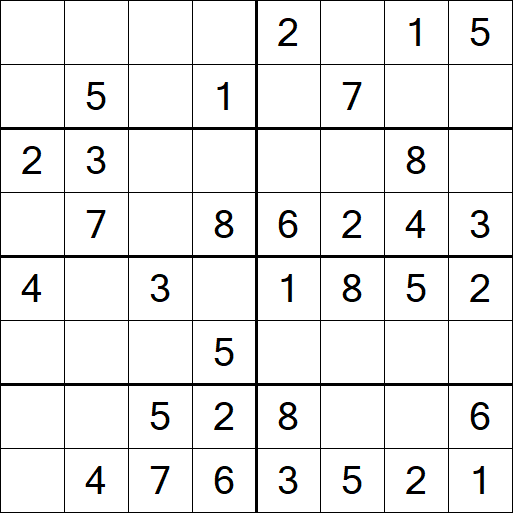 Sudoku 8x8 - Simple