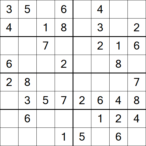 Sudoku 8x8 - Simple