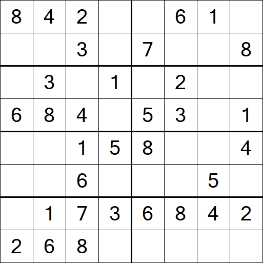 Sudoku 8x8 - Simple