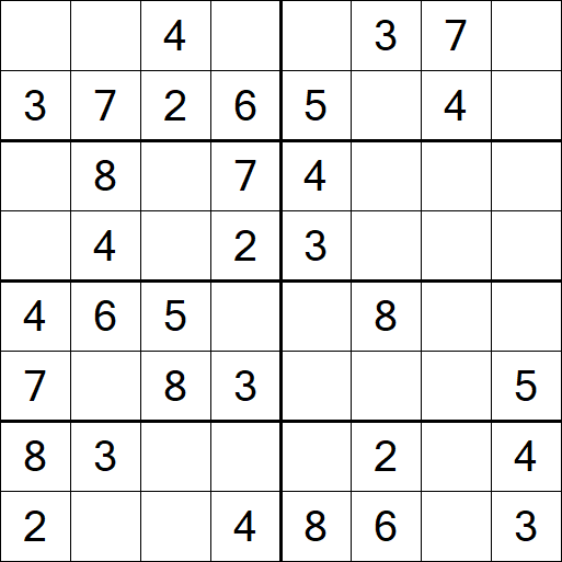 Sudoku 8x8 - Fácil