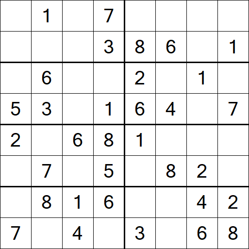 Sudoku 8x8 - Fácil
