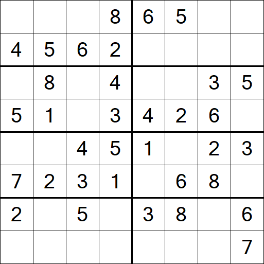 Sudoku 8x8 - Easy