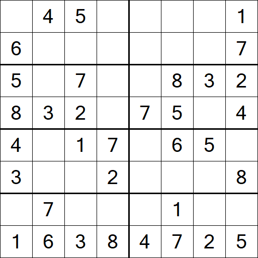 Sudoku 8x8 - Easy