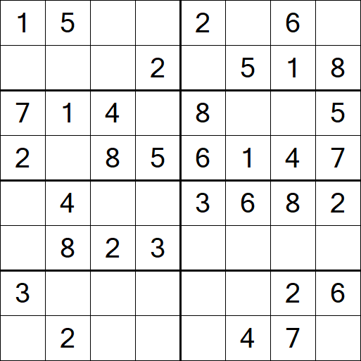 Sudoku 8x8 - Einfach