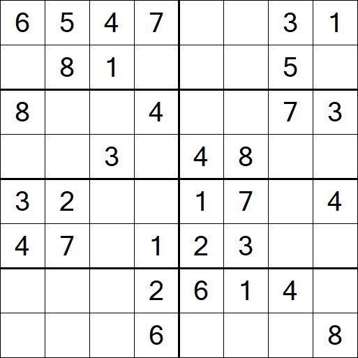 Sudoku 8x8 - Easy