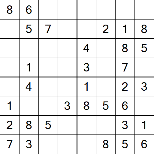 Sudoku 8x8 - Fácil