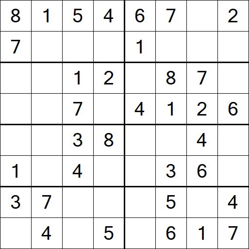 Sudoku 8x8 - Fácil
