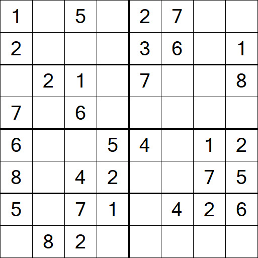 Sudoku 8x8 - Fácil