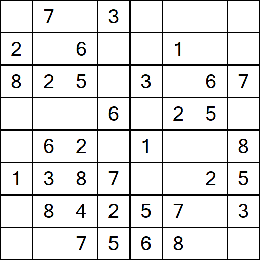 Sudoku 8x8 - Fácil