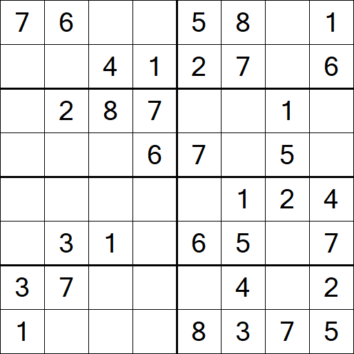 Sudoku 8x8 - Fácil