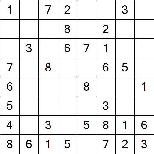Sudoku 8x8 - Fácil