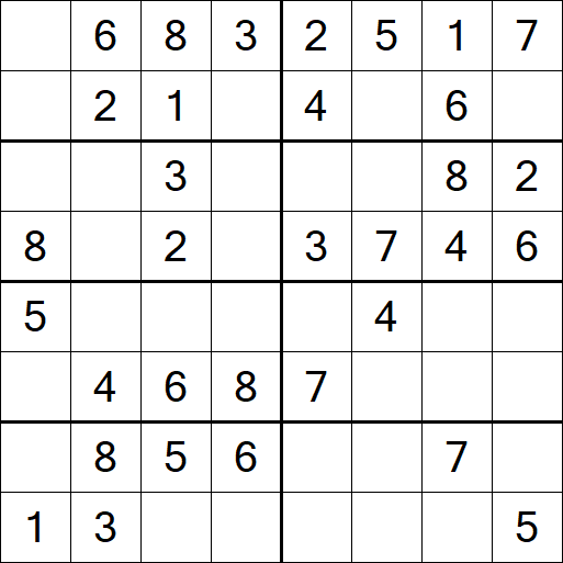 Sudoku 8x8 - Fácil