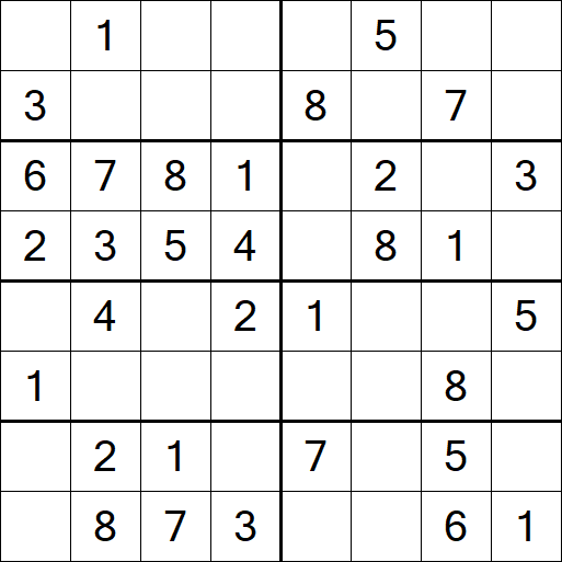 Sudoku 8x8 - Easy