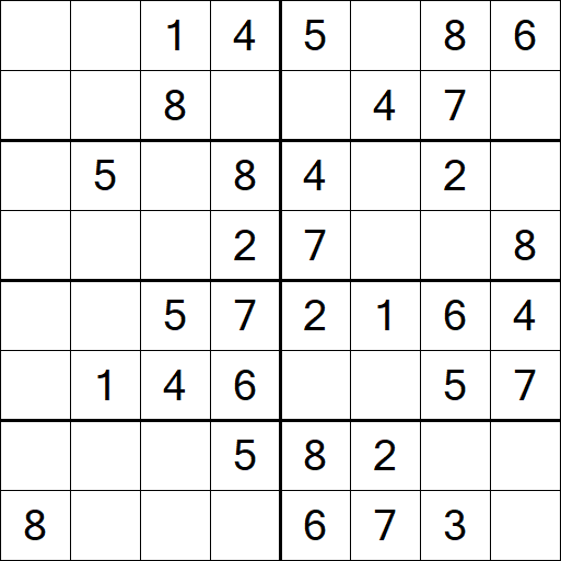 Sudoku 8x8 - Easy