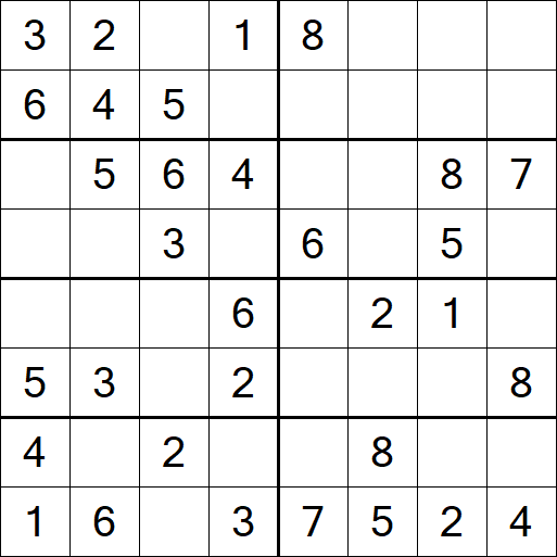Sudoku 8x8 - Easy